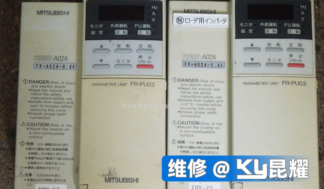 三菱变频器维修报EGF、ELF故障是